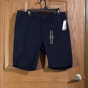 Liverpool Men's Dark Blue Flat Front Shorts